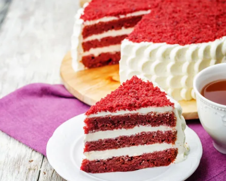 为什么红色天鹅绒蛋糕是红色的